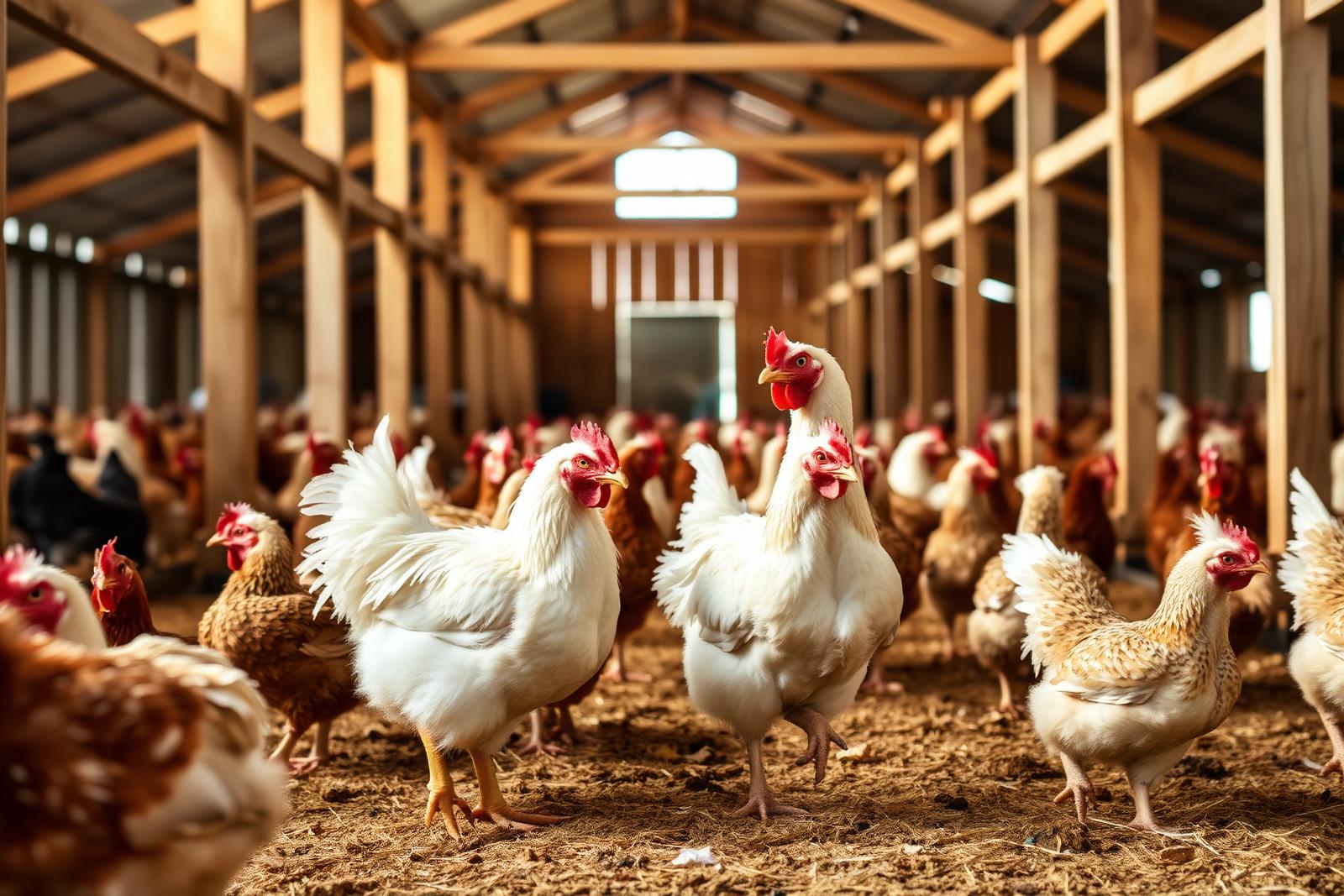 Granjas propias: venta de huevos por mayor directo de granja Granja avícola con gallinas criadas en piso, sin jaulas, en Cundinamarca